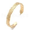 304 Stainless Steel Cuff Bangles for Women BJEW-K263-05G-07-1