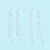 925 Sterling Silver Stud Earring Findings STER-P047-11B-S-1