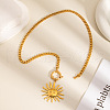 Stainless Steel Sun Pendant Cuban Chain Necklaces TT3568-2
