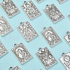 50Pcs 5 Styles Tibetan Style Alloy Pendants TIBEP-CJ0002-03-6