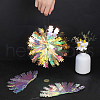 PET Snowflake Pendant Decorations AJEW-WH20020-014A-3