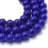 Baking Painted Glass Round Bead Strands X-DGLA-Q020-8mm-35-1
