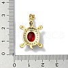 Rack Plating Real 18K Gold Plated Brass Micro Pave Cubic Zirconia Pendants KK-B084-06G-4