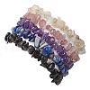 12 Constellation Natural Mixed Gemstone Chip Beaded Stretch Bracelets Sets for Women Men BJEW-JB10264-03-2