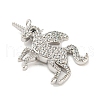 925 Sterling Silver Micro Pave Cubic Zirconia Pendants STER-Q190-01P-2