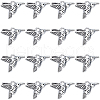 SUNNYCLUE 100PCS Tibetan Style Alloy Hummingbird Charms Pendants TIBEP-SC0002-63-1