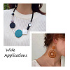Craftdady 270Pcs 9 Colors Painted Natural Wood Beads WOOD-CD0001-26-6