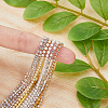 HOBBIESAY 12Pcs 6 Style Alloy Rhinestone Chains MRMJ-HY0002-30-3