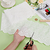 MAYJOYDIY US 5 Yards Cotton Embroidery Flower Lace Trim OCOR-MA0001-30-3