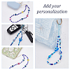 Olycraft 2Pcs 2 Style Evil Eye Glass Beaded Phone Lanyard AJEW-OC0004-10-5