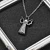 304 Stainless Steel Angel Urn Ashes Necklaces STAS-Z106-06P-1