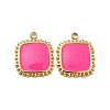 304 Stainless Steel Enamel Pendants STAS-P311-01G-04-2