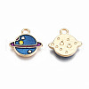 Alloy Enamel Charms X-ENAM-S126-009-RS-3