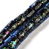Handmade Dichroic Foil Glass Beads Strands DICH-U001-09F-1