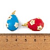 Brass Micro Pave Cubic Zirconia Pendants KK-E112-06G-4