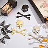 Zinc Alloy Car Stickers DIY-FH0001-005-6