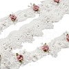 Polyester Flower Lace Ribbon OCOR-XCP0002-59-2