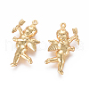 304 Stainless Steel Pendants STAS-F227-10-G-2