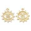 Rack Plating Brass Micro Pave Cubic Zirconia Pendants KK-A185-30G-2