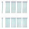 100Pcs 2 Style Ion Plating(IP) 304 Stainless Steel Eye Pins STAS-LS0001-60MC-2