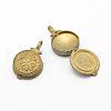 Brass Locket Pendants KK-F722-08C-RS-3