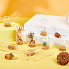 SUNNYCLUE 15Pcs 5 Styles Clear Glass Dome Cover CON-SC0001-02-4