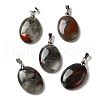 Natural & Synthetic Mixed Gemstone Pendants G-Z055-03P-2