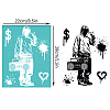 Self-Adhesive Silk Screen Printing Stencil DIY-WH0338-325-2