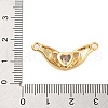 Rack Plating Brass Micro Pave Cubic Zirconia Pendants KK-B097-05G-04-3