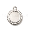 304 Stainless Steel Pendant Cabochon Settings STAS-I321-60P-1