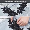 Polyester Embroidered Floral Lace Collar DIY-WH0326-47B-4