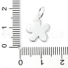 925 Sterling Silver Enamel Smiling Face Flower Charms STER-M119-06D-S-3