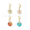 Leaf Acrylic Pendant Decorations HJEW-JM03333-2