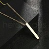 PVD Vacuum Plating 201 Stainless Steel Pendant Necklaces NJEW-M218-03G-2