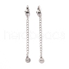 925 Sterling Silver Chain Extenders STER-D036-34AS-1