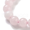 Chakra Round Natural Rose Quartz Beaded Stretch Bracelets BJEW-K251-05B-3