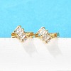 Brass Hoop Earrings EJEW-S256-03C-G-2