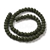 Natural Lava Rock Dyed Beads Strands G-Z036-B01-13-2