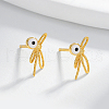S925 Sterling Silver Dragonfly with Evil Eye Stud Earrings WJ6247-1-3