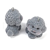 Flocky Resin Pendants FIND-A052-07L-2