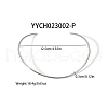 Simple Stainless Steel Round Cuff Choker Necklaces Fashion Jewelry for Women RC6869-4-2