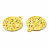 Spray Painted Alloy Pendants PALLOY-Q434-010E-NR-3