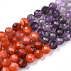 Natural & Synthetic Mixed Gemstone Beads Strands G-D080-A01-01-16-4