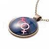 Rainbow Pride Necklace NJEW-F290-01G-1