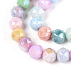 Electroplate Glass Beads Strands GLAA-N010-10mm-02-2