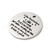 Anti-Tarnish 201 Stainless Steel Pendants STAS-R002-01P-18-2