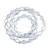 Electroplate Glass Beads Strands EGLA-B010-01A-PL02-3