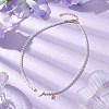 Brass Micro Pave Grade AAA Cubic Zirconia Letter Pendant Necklaces NJEW-JN04771-18-2