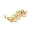 Brass Micro Pave Cubic Zirconia Pendant ZIRC-C021-28G-3