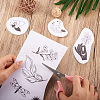 20 Patterns Non-woven Fabrics Water-soluble Embroidery Aid Drawing Sketch DIY-TAC0100-009-6